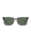 Hugo Boss Hugo 55mm Rectangular Sunglasses In Grey Green