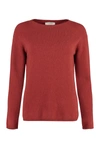 S Max Mara Giori Cashmere And Wool Sweater In Red