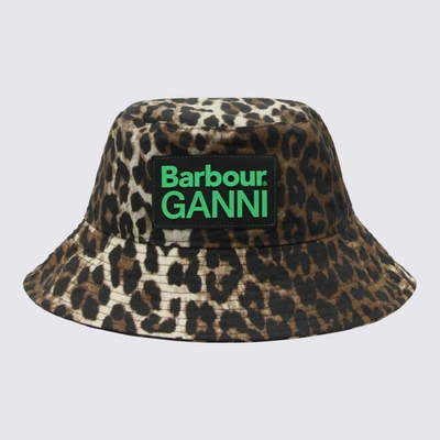 BARBOUR X GANNI BARBOUR X GANNI LEOPARD CANVAS BUCKET HAT