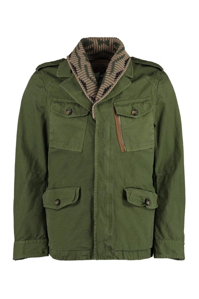 Bazar Deluxe Durango Unlined Cotton Jacket In Green