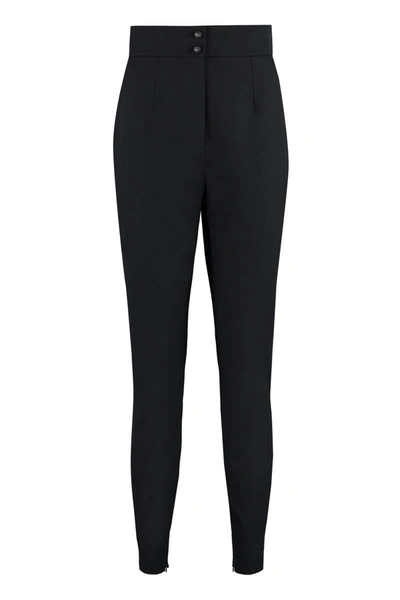 Dolce & Gabbana Cotton Trousers In Black