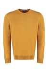 Drumohr Wool Crew Neck Pullover In Camel