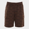 MOSCHINO MOSCHINO BROWN AND BLACK COTTON SHORTS