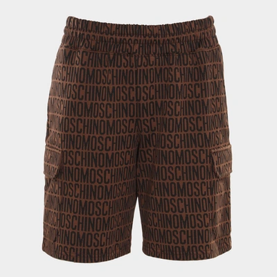 Moschino Men's Sweatshirt Bermuda Shorts In White