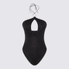 OSEREE OSÉREE BLACK LUMIERE RING MAILLOT ONE PIECE SWIMWEAR