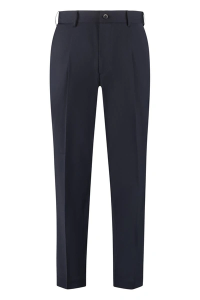 The (alphabet) The (pants) - Wool Blend Tailored Trousers In Blue