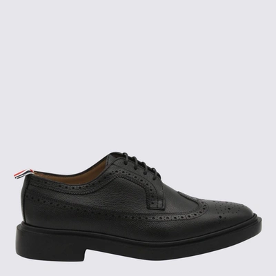 THOM BROWNE THOM BROWNE BLACK LEATHER LONGWING BROGUES