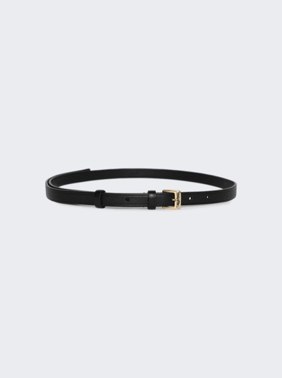 Miu Miu Nappa Belt In Black