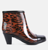 London Rag Mizzle Smart Block Heel Rainboots In Brown