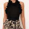 ZIMMERMANN MATCHMAKER RUFFLE NECK TOP