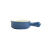 Vietri Italian Bakers Small Round Baker With Large Handle In Blue