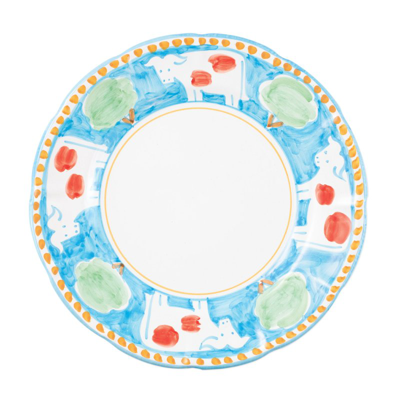 Vietri Campagna Mucca Service Plate/charger In Blue