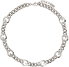 Givenchy G-link Chain Necklace In 040-silvery