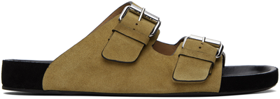 Isabel Marant Lekson Double-strap Sandals In Brown