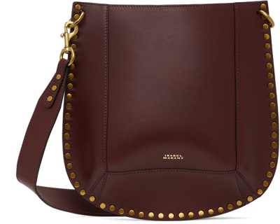 Isabel Marant Burgundy Oskan Shoulder Bag In 80by Burgundy