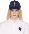 POLO RALPH LAUREN NAVY POLO BEAR TWILL BALL CAP