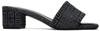 Givenchy 55mm 4g-jacquard Leather Mules In 021 Dark Grey