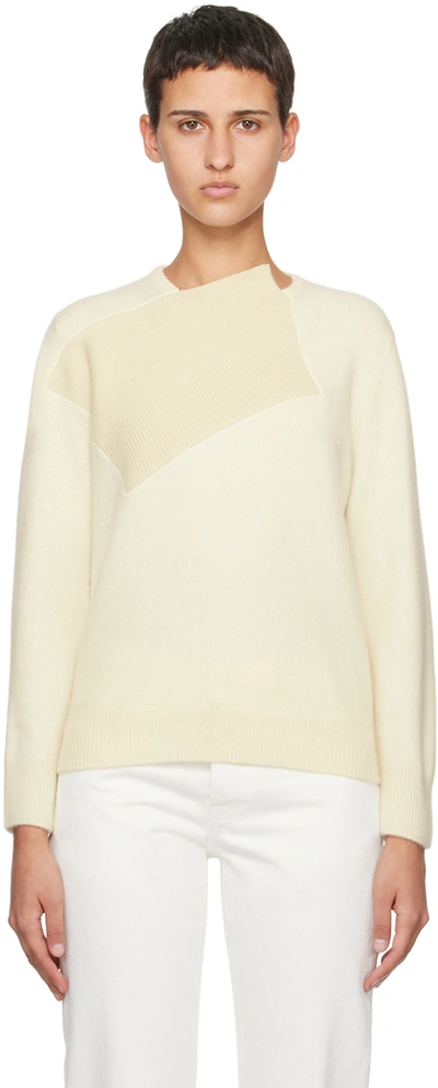 The Row Off-white Enid Sweater In Light Ivory
