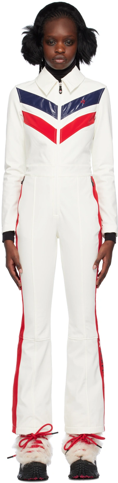 Perfect Moment Montana Flared Ski Jumpsuit In White