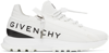Givenchy Spectre Zip Runners Leather Sneakers In White,black