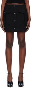 Sportmax Black Derna Miniskirt In 003 Black