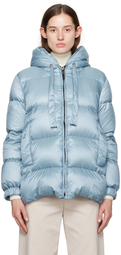 Max Mara The Cube Seia Down Jacket In Blue