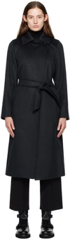 Max Mara Navy Manuela Coat In 003 Ultramarine