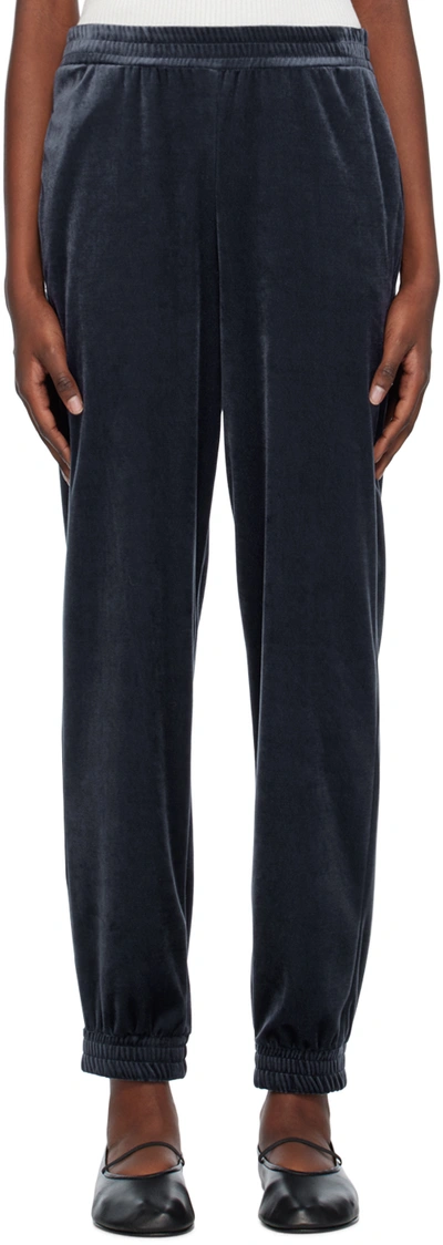 Max Mara Navy Two-pocket Lounge Trousers In 003 Navy