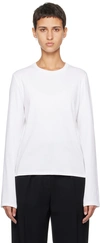 THE ROW WHITE SHERMAN LONG SLEEVE T-SHIRT