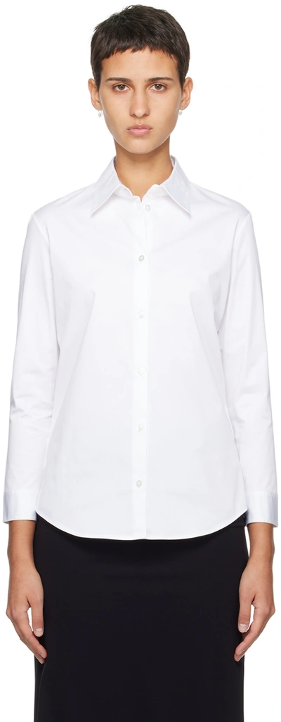The Row Petra Button-front Shirt In White