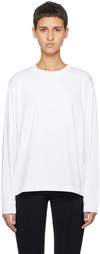 THE ROW WHITE CILES R LONG SLEEVE T-SHIRT