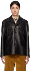 PAUL SMITH BLACK COMMISSION EDITION LEATHER JACKET