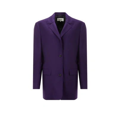 Saison 1865 Wool Jacket In Purple