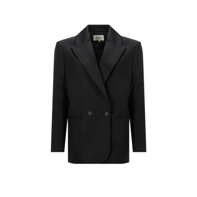 Saison 1865 Wool And Cotton Jacket In Black