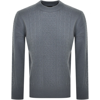 G-STAR G STAR RAW CABLE KNIT JUMPER BLUE