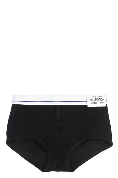 Dolce & Gabbana Brando Cotton Briefs In Black