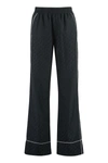 Off-white Off White Jacquard Pijama Pants In Black