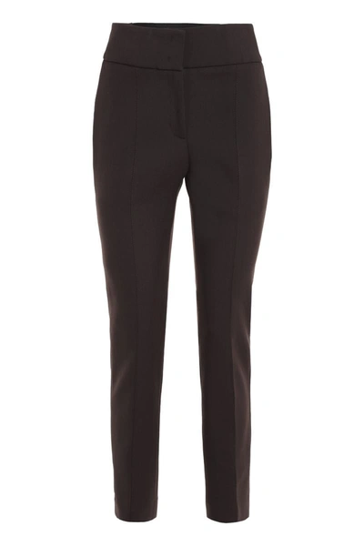 Peserico Slim Fit Trousers In Black