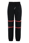 Gcds Logo Print Drawstring Sweatpants In Black