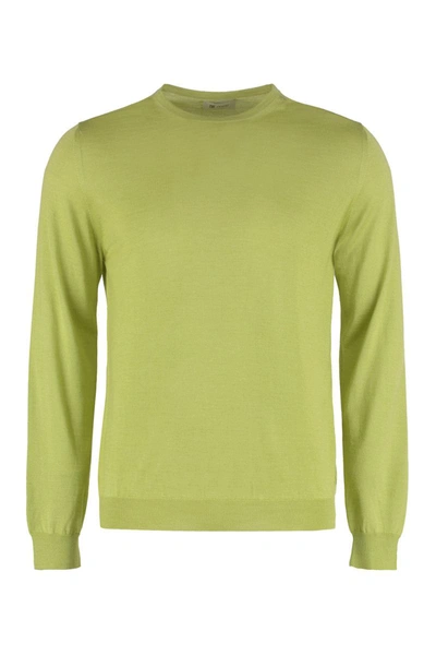 The (alphabet) Luxurious Cashmere-silk Blend Sweater For Men In Blue