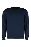 The (alphabet) Blue Wool And Cashmere Pullover For Men In Blue
