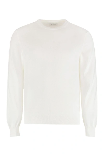 The (alphabet) The (knit) - Silk And Cotton Blend Sweater In White