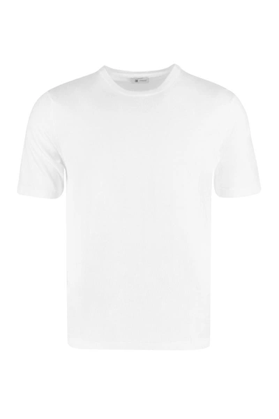 The (alphabet) The (knit) - Cotton Knit T-shirt In White