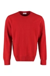 The (alphabet) Wool-blend Sweater In Red