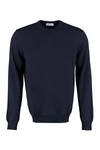 The (alphabet) Blue Wool And Cashmere Pullover For Men In Blue