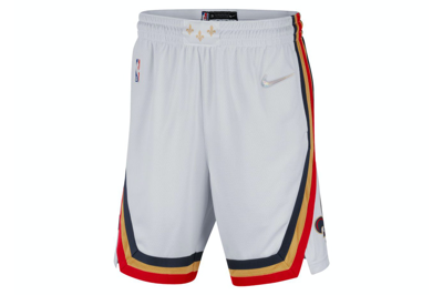Pre-owned Nike New Orleans City Edition Pelicans Shorts White