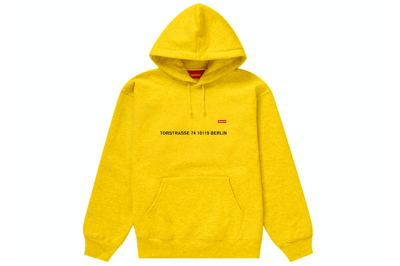 Pre-owned Supreme Small Box Hooded Sweatshirt (berlin Shop) Yellow