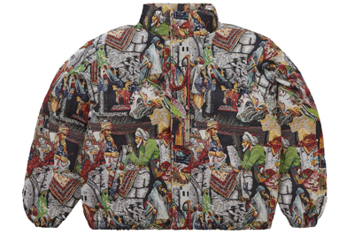 Pre-owned Supreme Bless Tapestry Down Puffer Jacket Multicolor