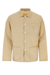 Prada Cotton Shirt With Short-pointed Collar And Three Pockets