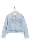 Rag & Bone Miramar Cropped Trucker Denim Jacket In Freesia